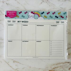 HELLO KITTY Weekly Planner Desk Pad